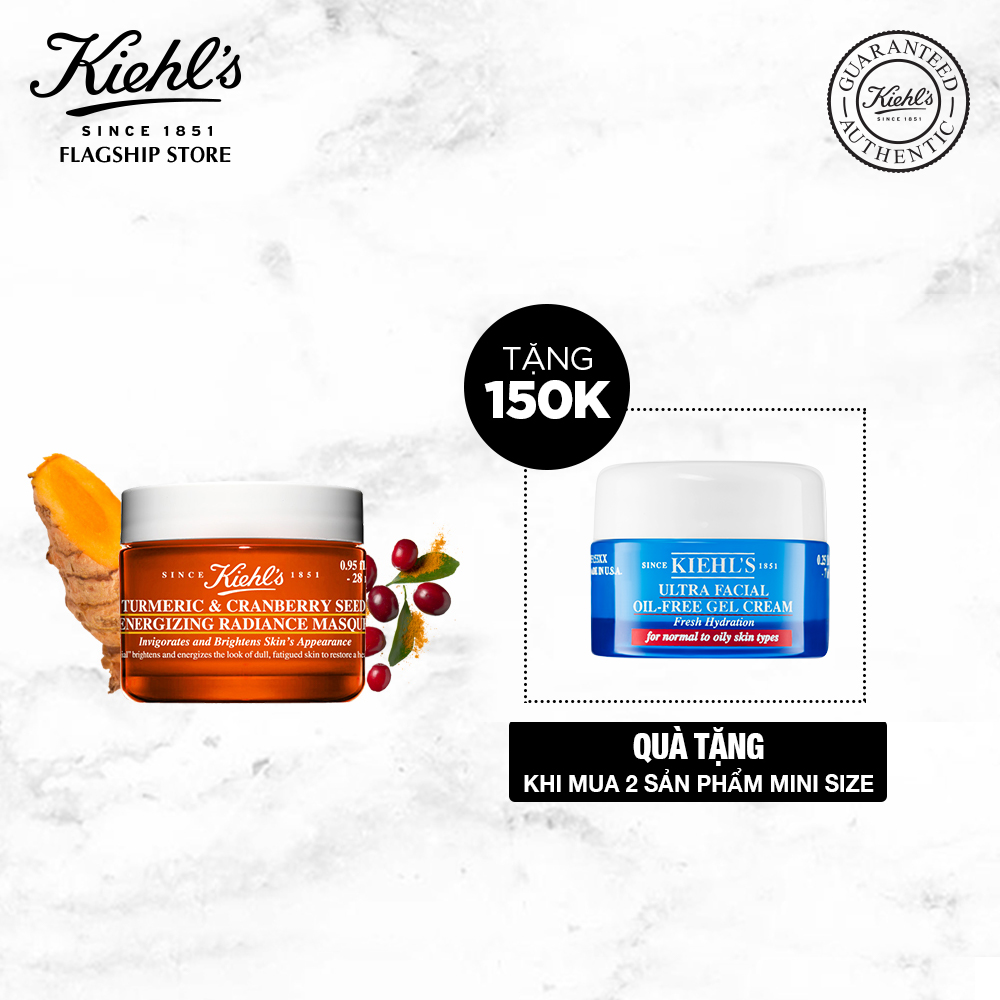 Mặt nạ làm sáng da Kiehls turmeric & cranberry seed energizing