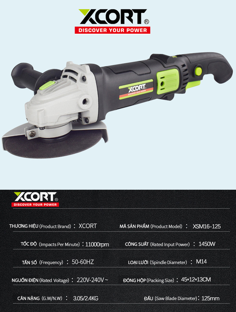 MÁY MÀI XCORT 1450W
