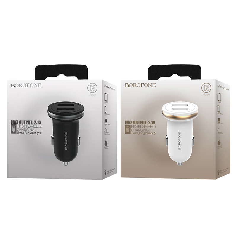 BOROFONE Sạc Xe Hơi BZ5 2 Cổng USB