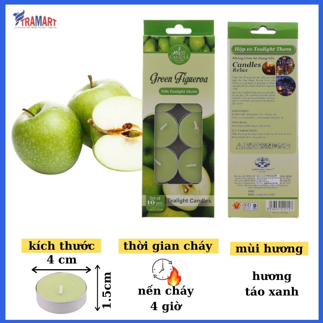 NẾN THƠM MISS CANDLE NQM0147 XANH LÁ CÂY