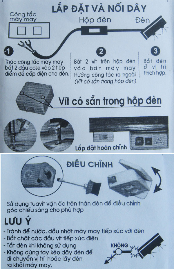 Đèn máy may siêu sáng anpha Light