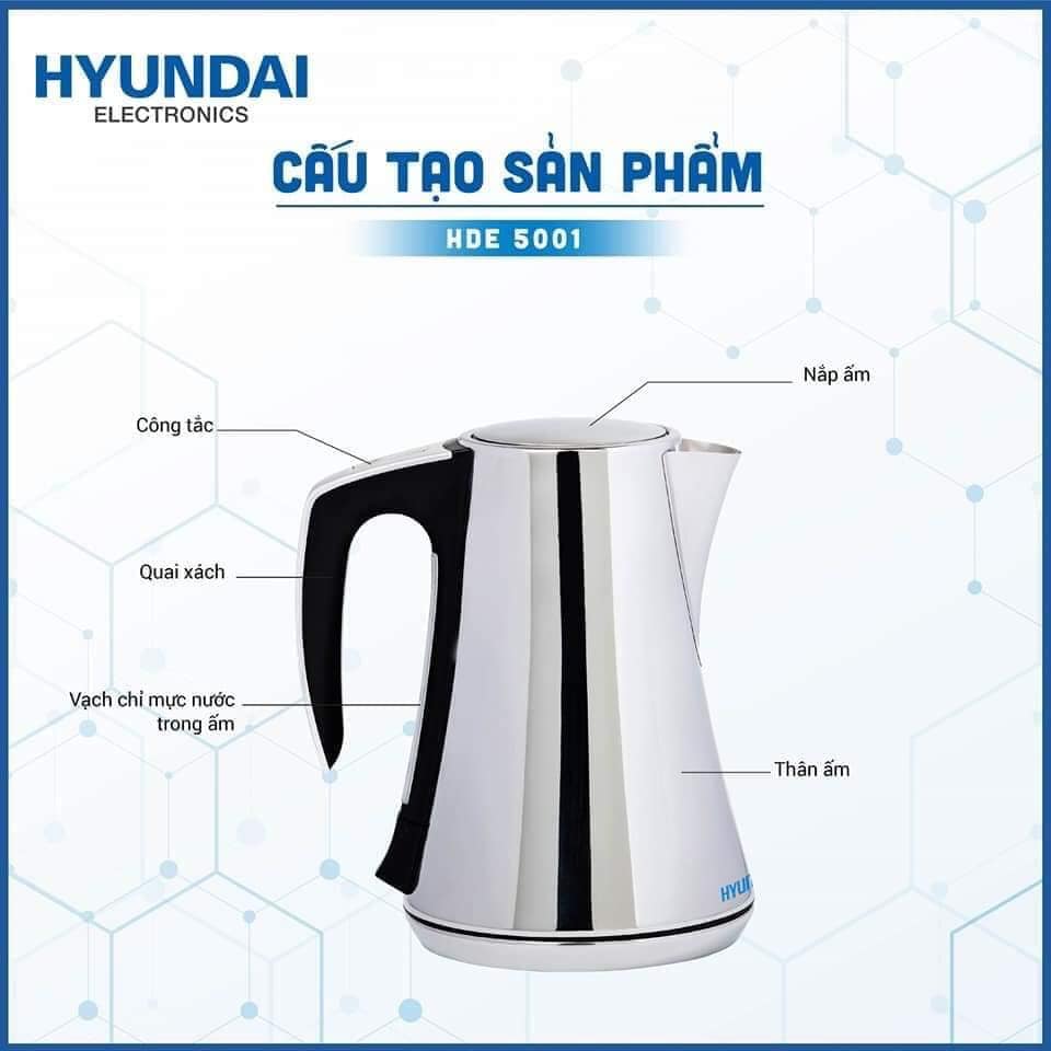 Ấm đun siêu tốc Hyundai HDE-5001 1.7L
