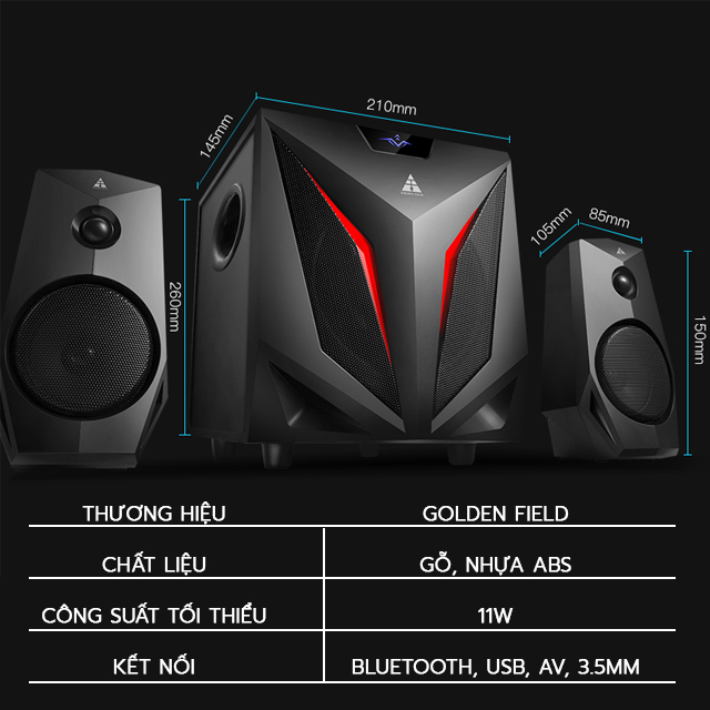 Loa Vi Tính Bluetooth Golden Field K2
