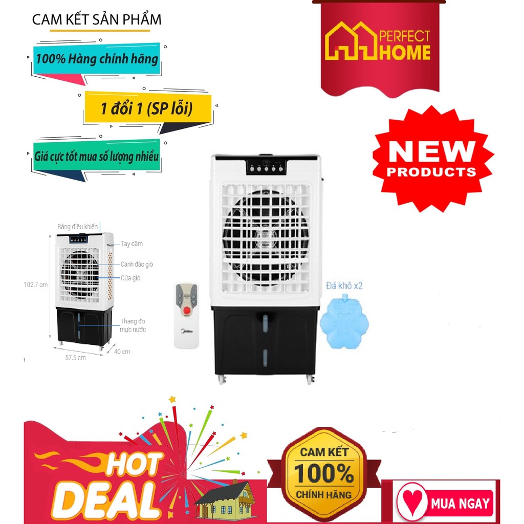 QUẠT ĐIỀU HÒA MIDEA AC375-19CRH