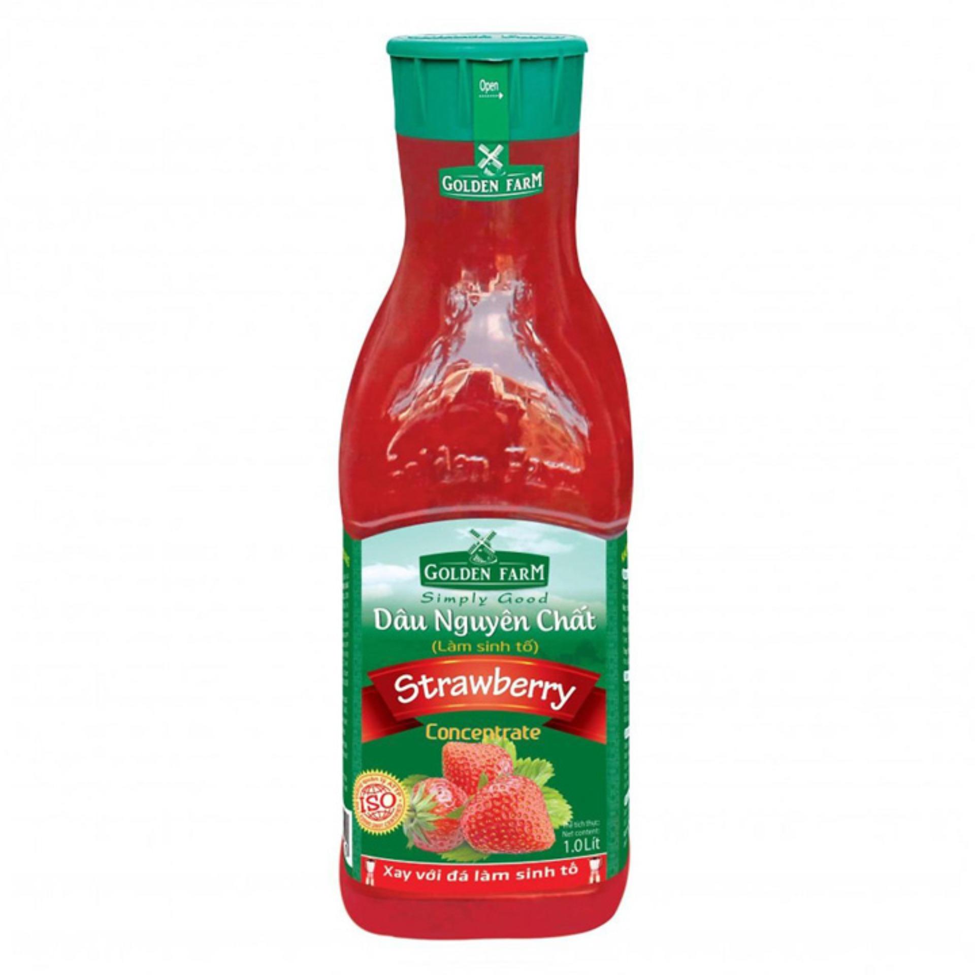 Sinh tố Golden Farm Dâu 1l