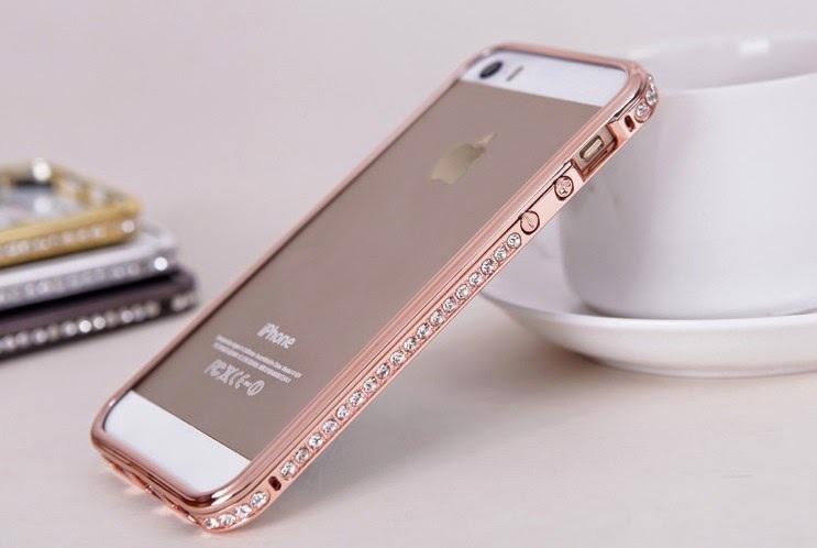 Ốp viền đính đá iPhone 5/5s