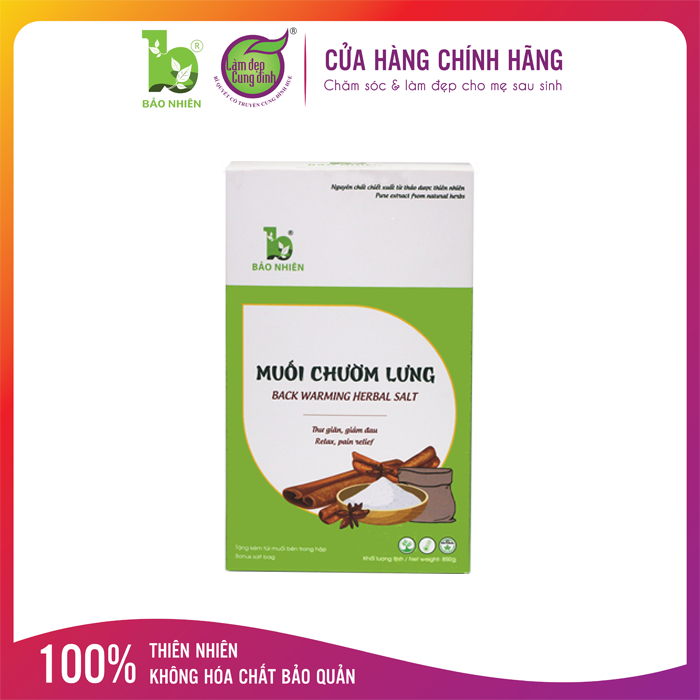 Muối chườm lưng thảo dược Thư giãn - giảm đau Bảo Nhiên 850g