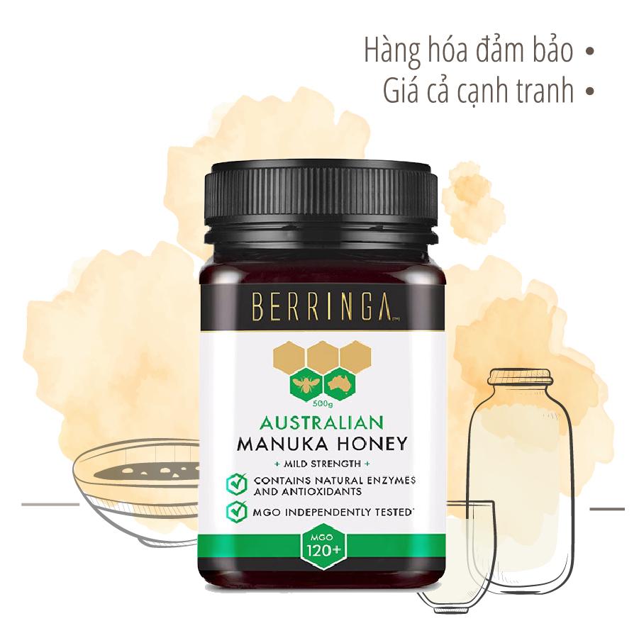 Mật ong Manuka BERRINGA MGO 120+ 500g