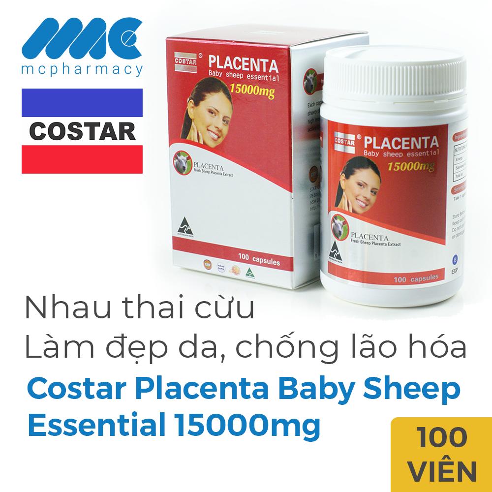 Viên uống nhau thai cừu Costar - 15000mg x 100 viên