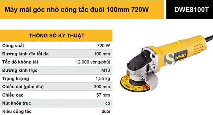 Máy mài góc Dewalt DWE8100T