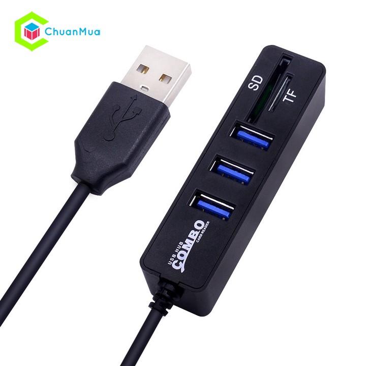 HUB 6 CỔNG USB 2.0 KIÊM ĐẦU ĐỌC THẺ NHỚ PKA189