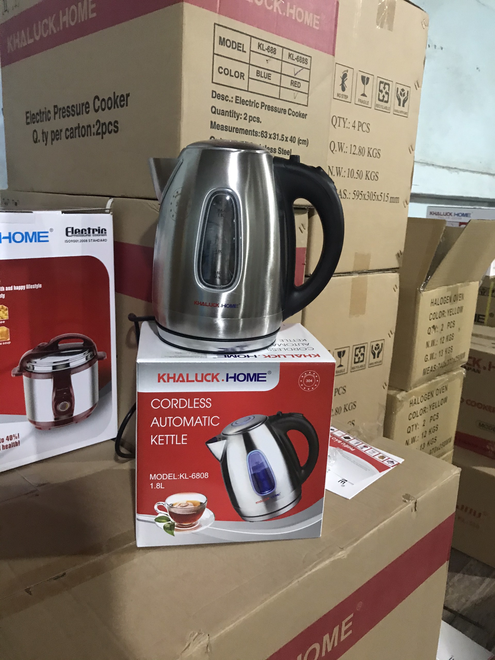 Ấm siêu tốc Khaluck.Home KL-6808 1.5L