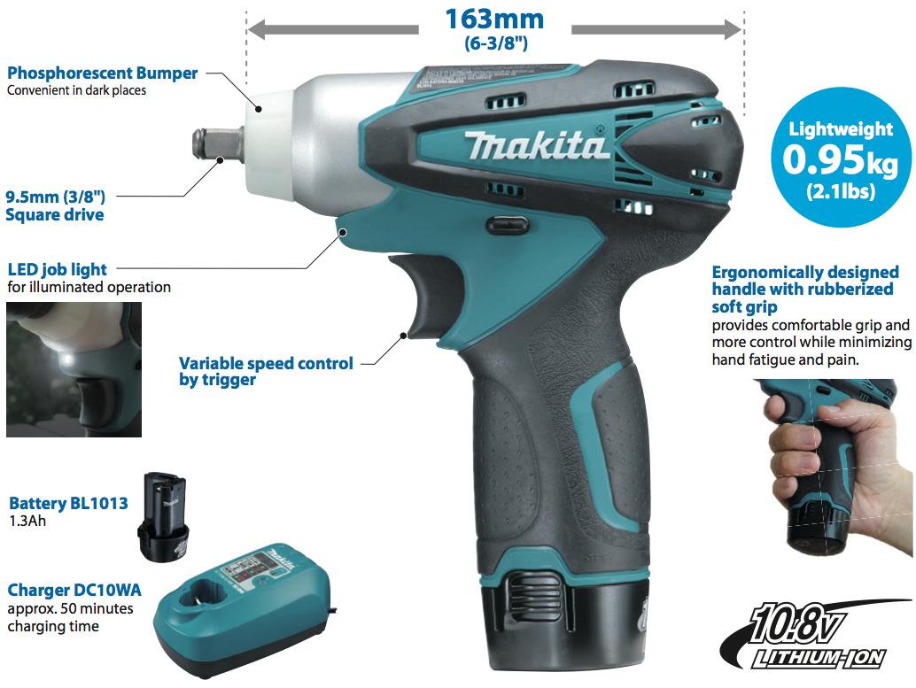 Máy vặn vít Makita TW100DWE