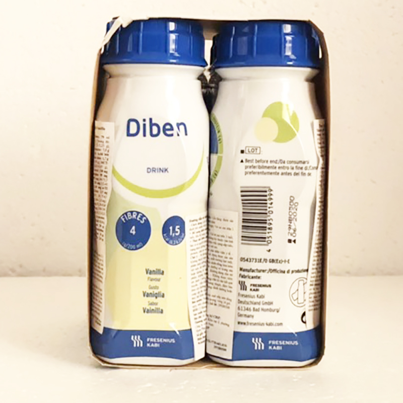 Sữa Diben Drink Vanilla - 200ml, lốc 4 chai