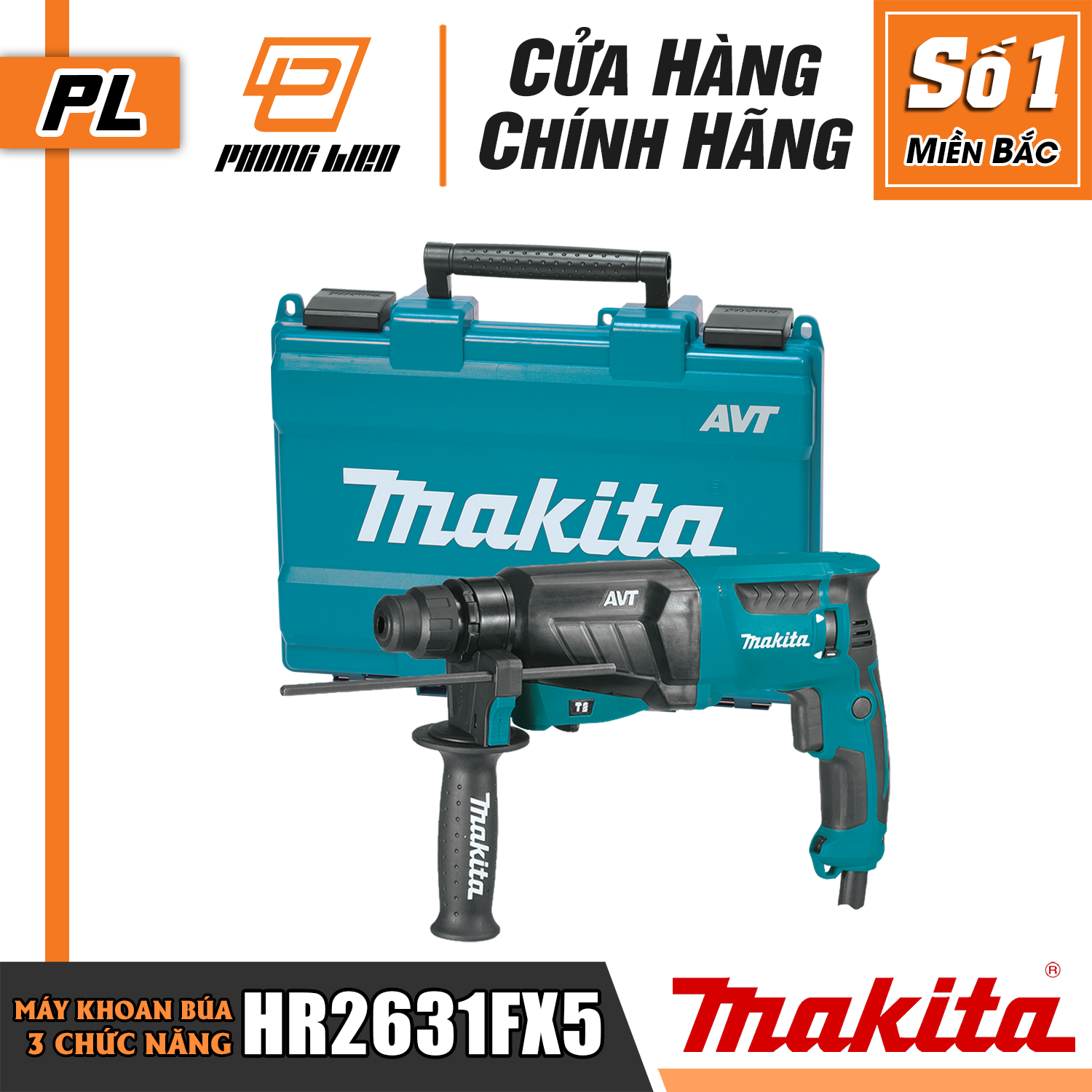 MÁY KHOAN BÚA MAKITA HR2631F/HR2631FX5