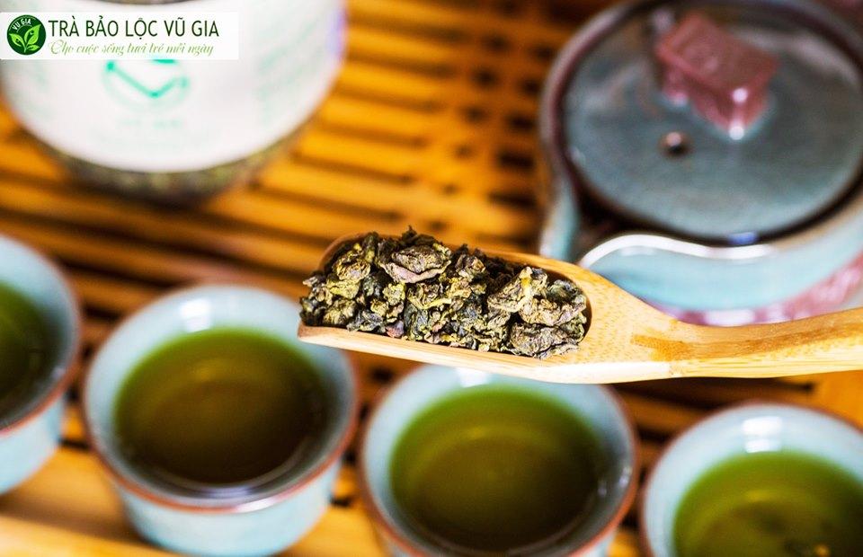 Trà Oolong + Tinh Bột Nghệ + Bột Trà Xanh Vũ Gia