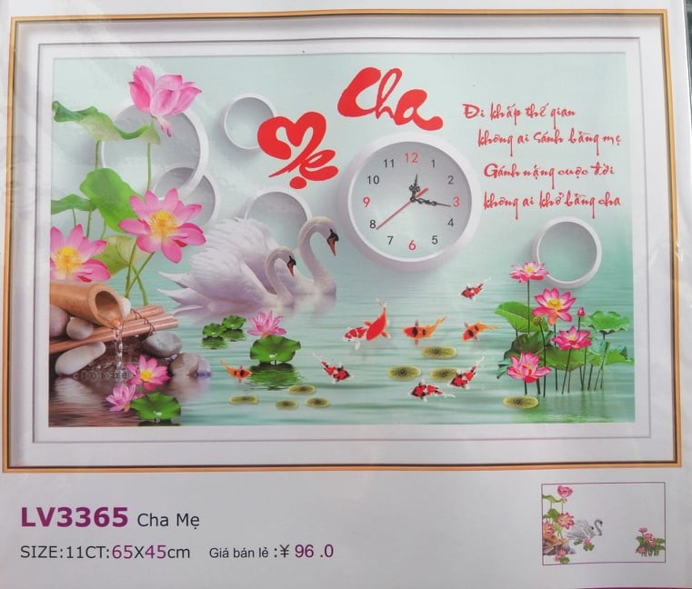 Tranh Hoa Sen Dán Tường 65