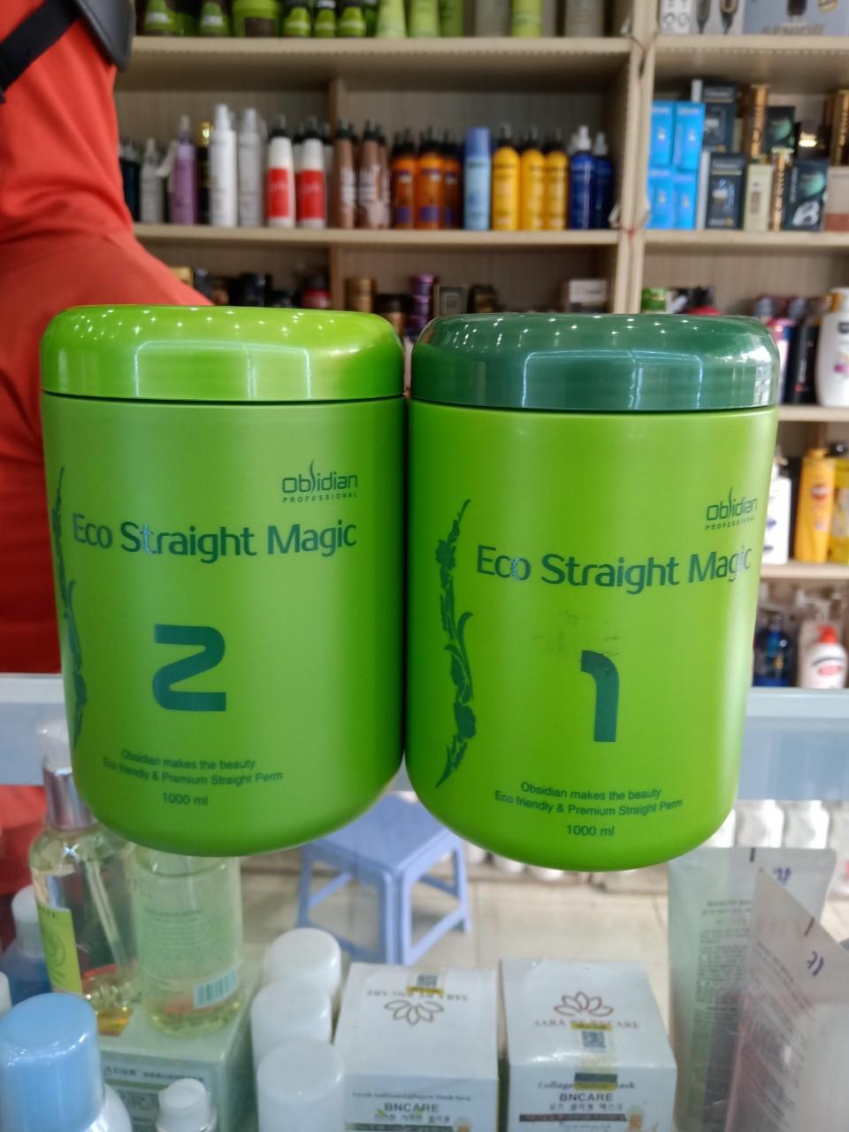 Thuốc Duỗi Tóc Sinh Thái Obsidian Eco Straight Magic 1000mlx2