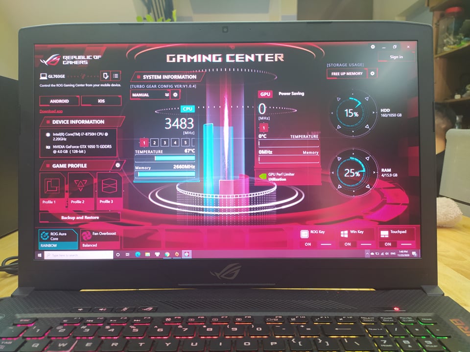 Laptop Asus ROG Strix Scar GL703GE-EE047T