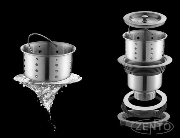 Bầu xi phông chậu rửa bát Inox XP110
