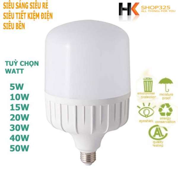 Bóng Đèn Led Cực Sáng Cực Tiết Kiệm Điện-Đuôi Vặn (5-50W tuỳ chọn) [Bảo hành 12 tháng 1 đổi 1]