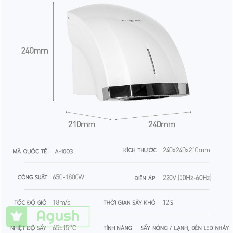 MÁY SẤY TAY INTERHASA A-1003