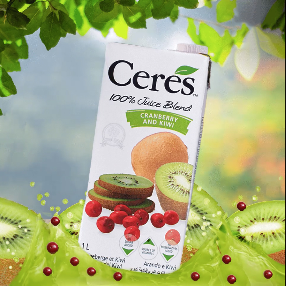 Nước Ép Ceres Kiwi và nam việt quốc 1L