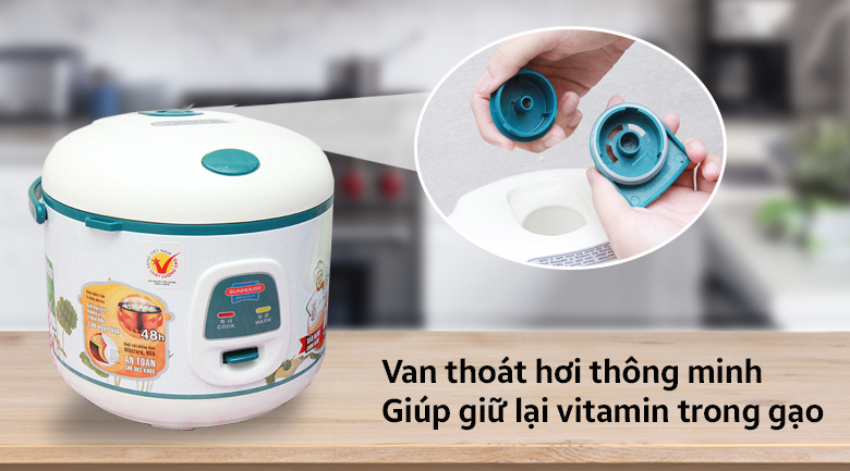 Nồi cơm điện Sunhouse SHD8218 1.2L