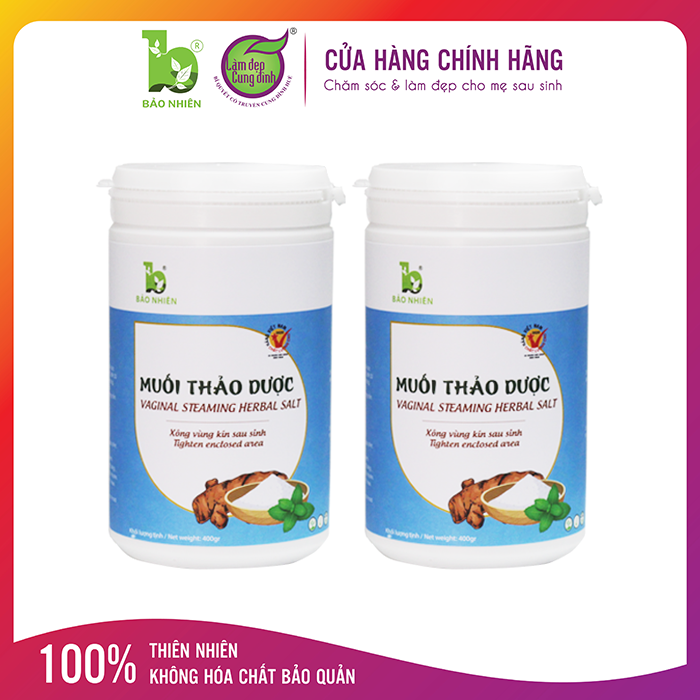 Muối thảo dược Bảo Nhiên xông hơ phục hồi vùng kín