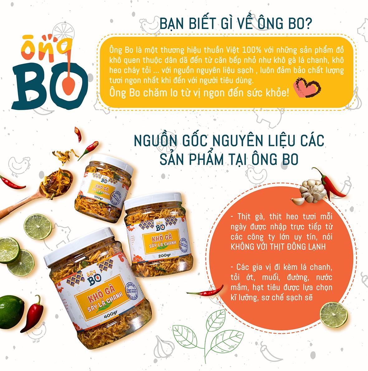 Khô Gà Lá Chanh Ông Bo