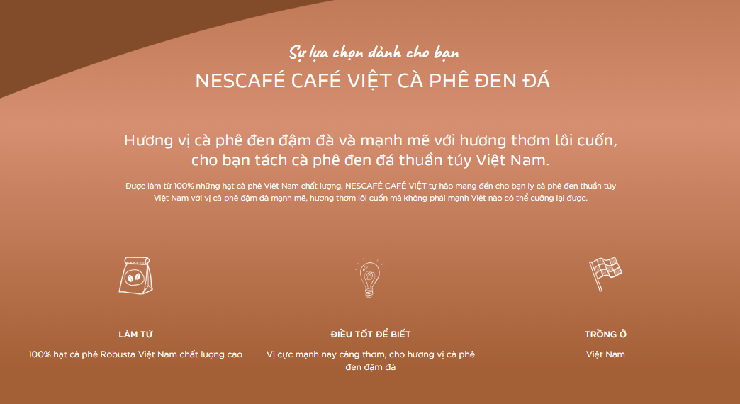 Cà phê Nescafe đen đá 16g dây 10 gói