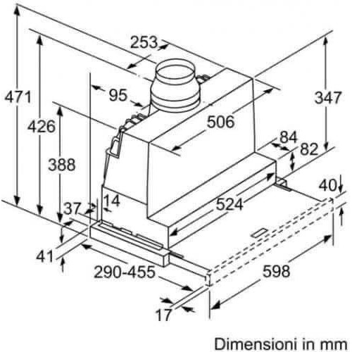 MÁY HÚT MÙI ÂM TỦ BOSCH DFR067A50