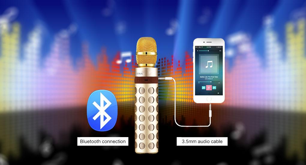 Mic Hát Kèm Loa Bluetooth Titan M02