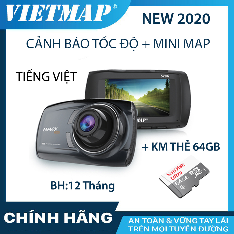 Camera hành trình VietMap X Papago Gosafe S70G