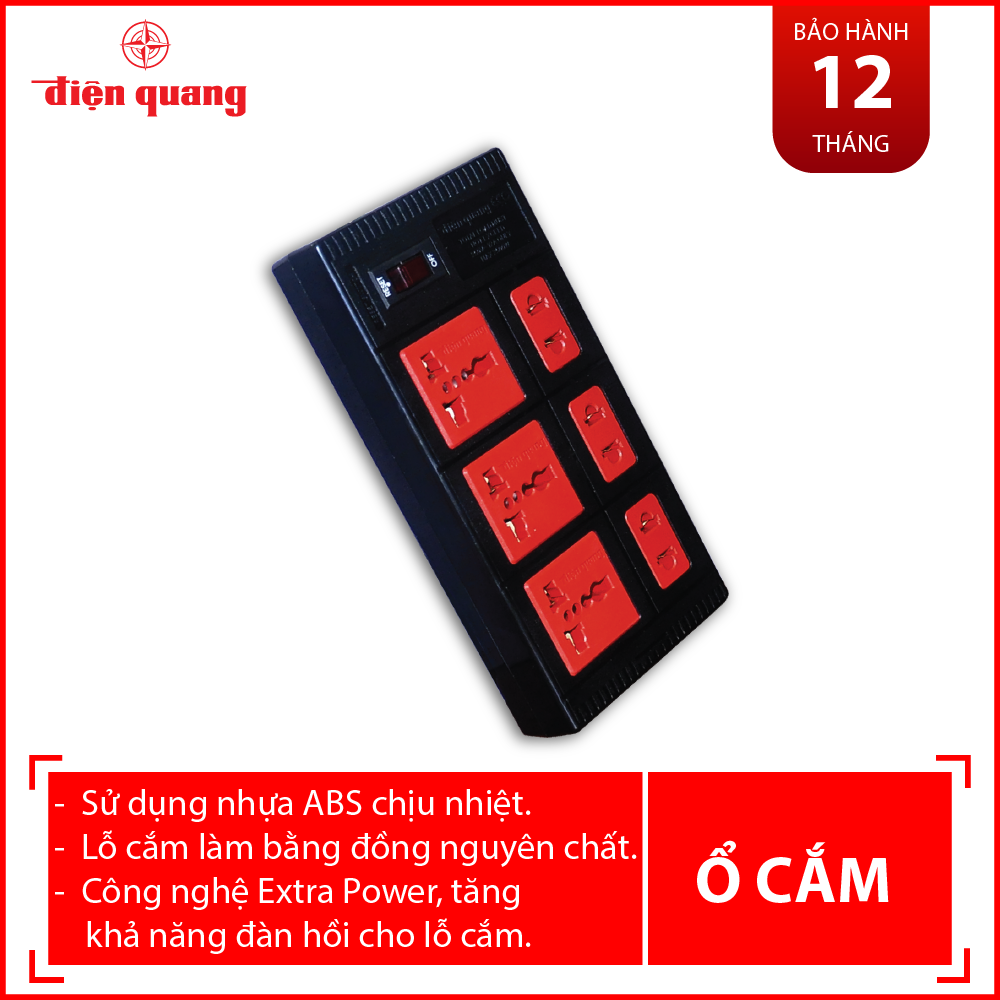Ổ Cắm Điện Quang ESK 2BR 6ECO 2M