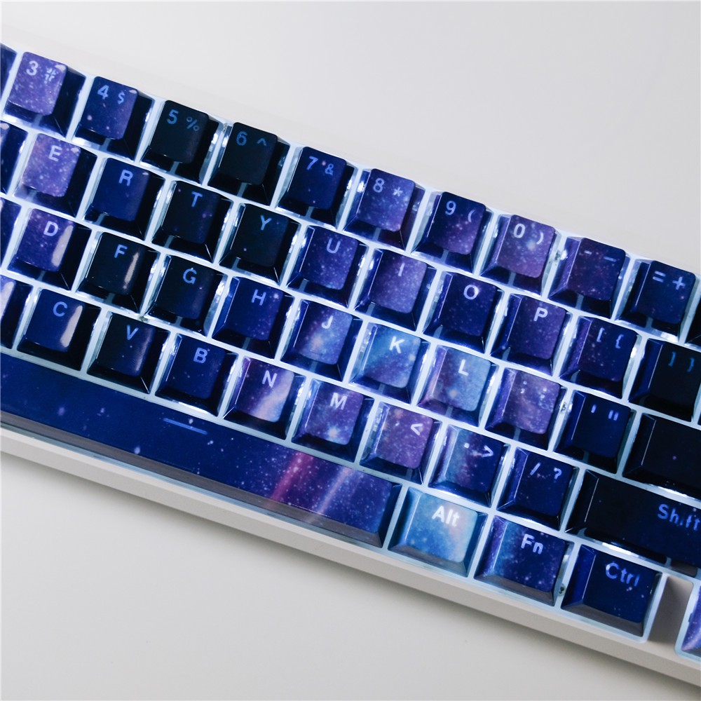 Mã 158ELSALE giảm 7 đơn 300K Set keycap Galaxy Nebula full 108 phím