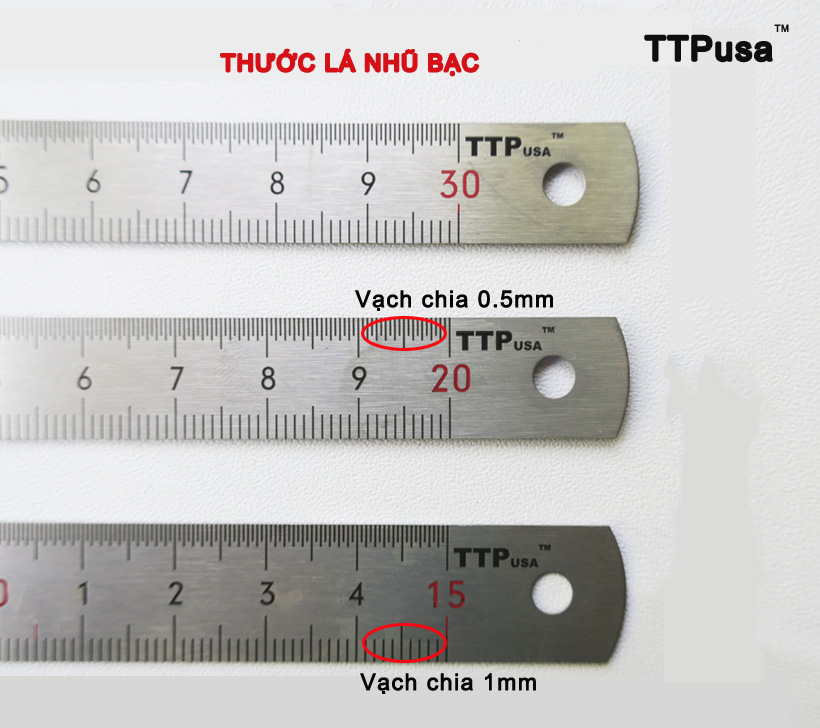 Thước lá inox TTP USA 230-45812