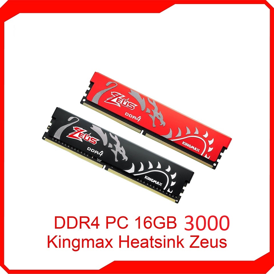 RAM Kingmax 16GB DDR4 Bus 3000Mhz ZEUS HEATSINK