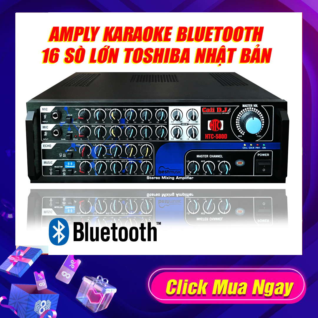 Amply Bluetooth Cali D.J HTC-580D