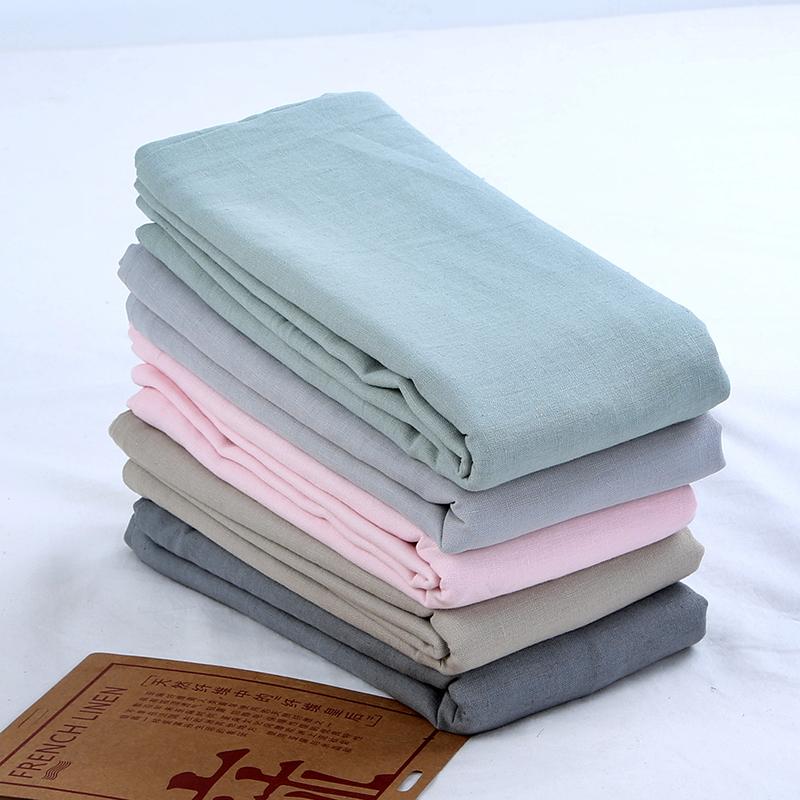 Pháp Cây Đay Linen Người Lớn Vỏ Gối Một Chiếc Giản Lược Bột Màu Xám Xanh Màu Bông Tiêu Chuẩn Vỏ Gối Một Cặp