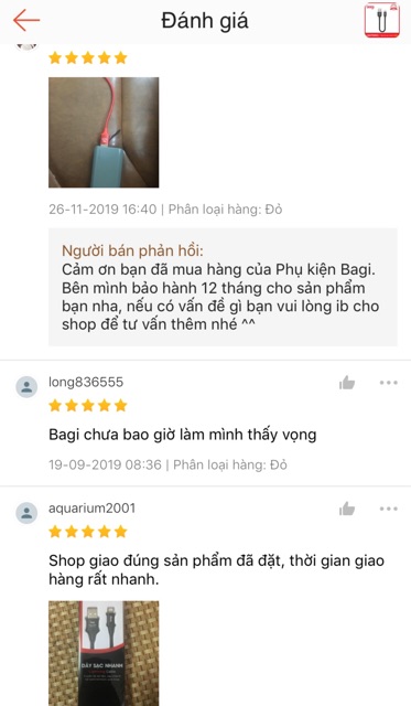 CÁP LIGHTNING BAGI IS20