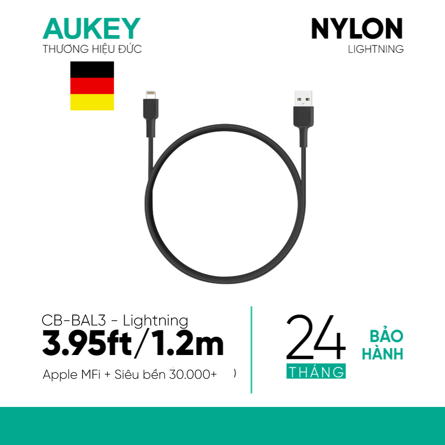 Cáp lighting Aukey CB-BAL3