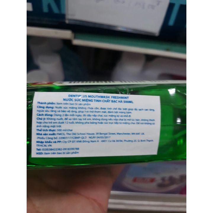 Nước Súc Miệng Dentiplus bạc hà