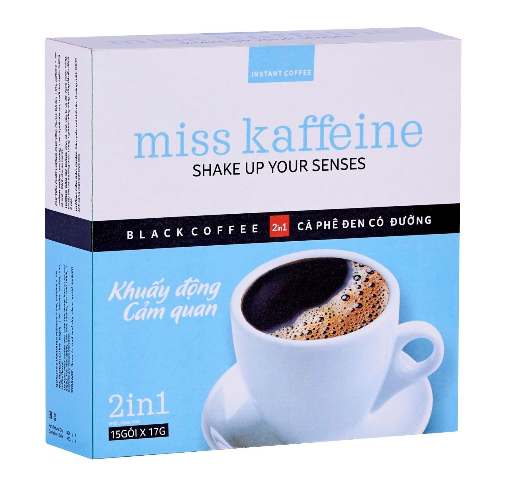 Cà phê Kaffeine đen đường