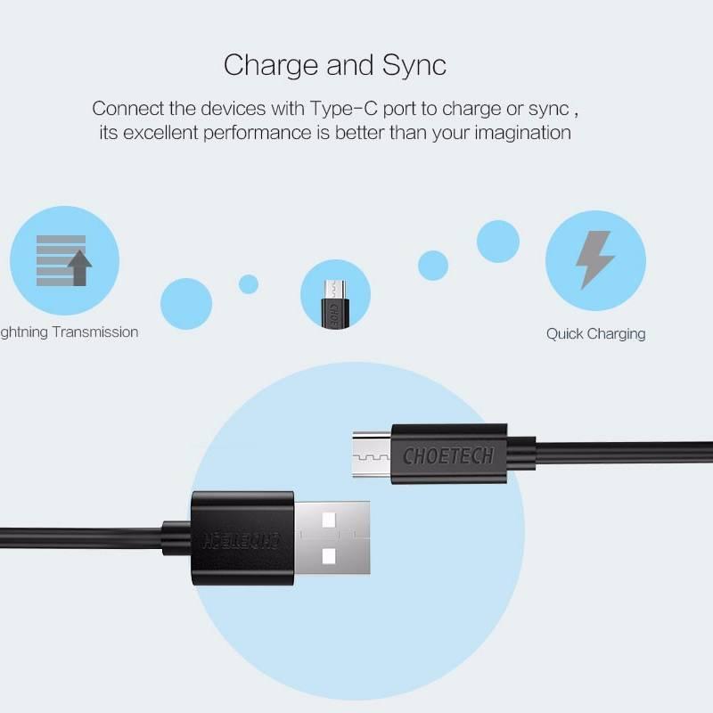 DÂY CÁP SẠC PD TYPE-C CHOETECH AC001