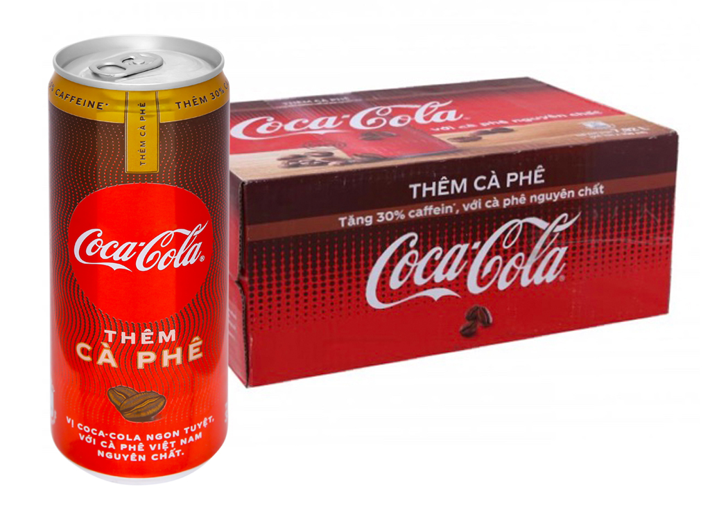 Nước ngọt Coca Cola Plus Coffee 330ml thùng 24 lon