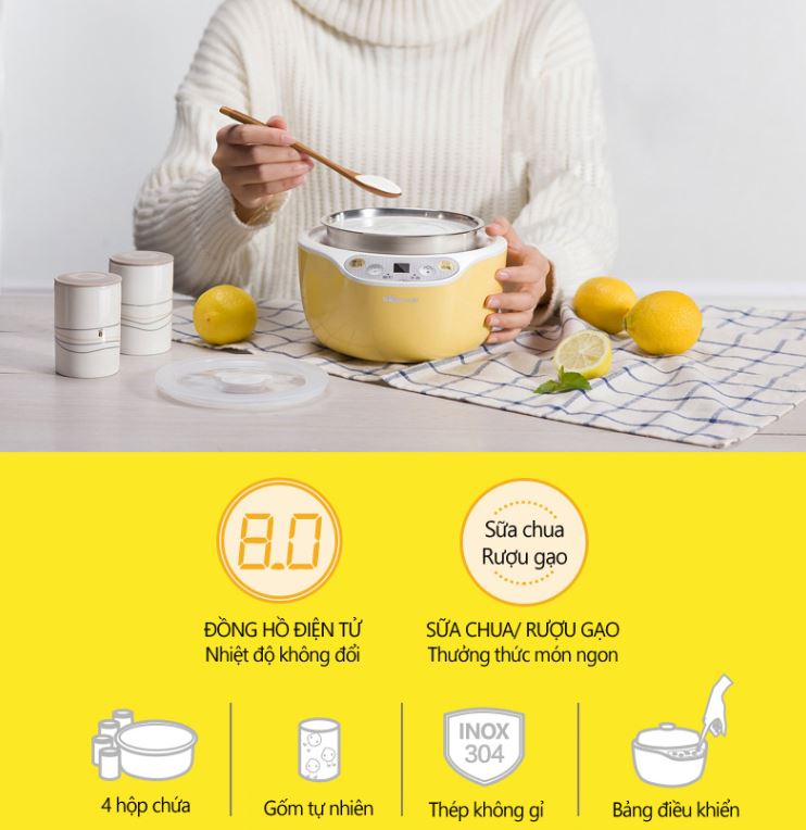 Máy Làm Sữa Chua Bear SNJ-B10K1