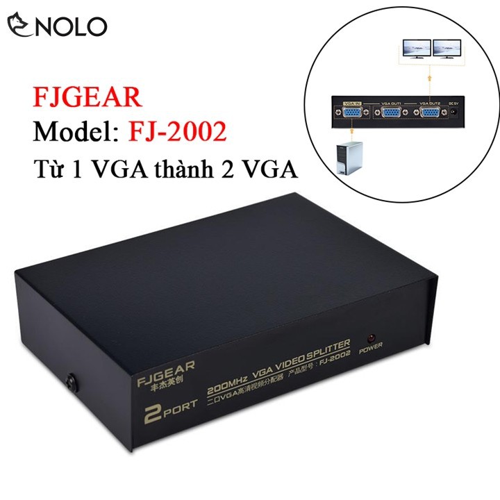 BỘ CHIA TÍN HIỆU VGA 1 RA 2 FJGEAR FJ2002