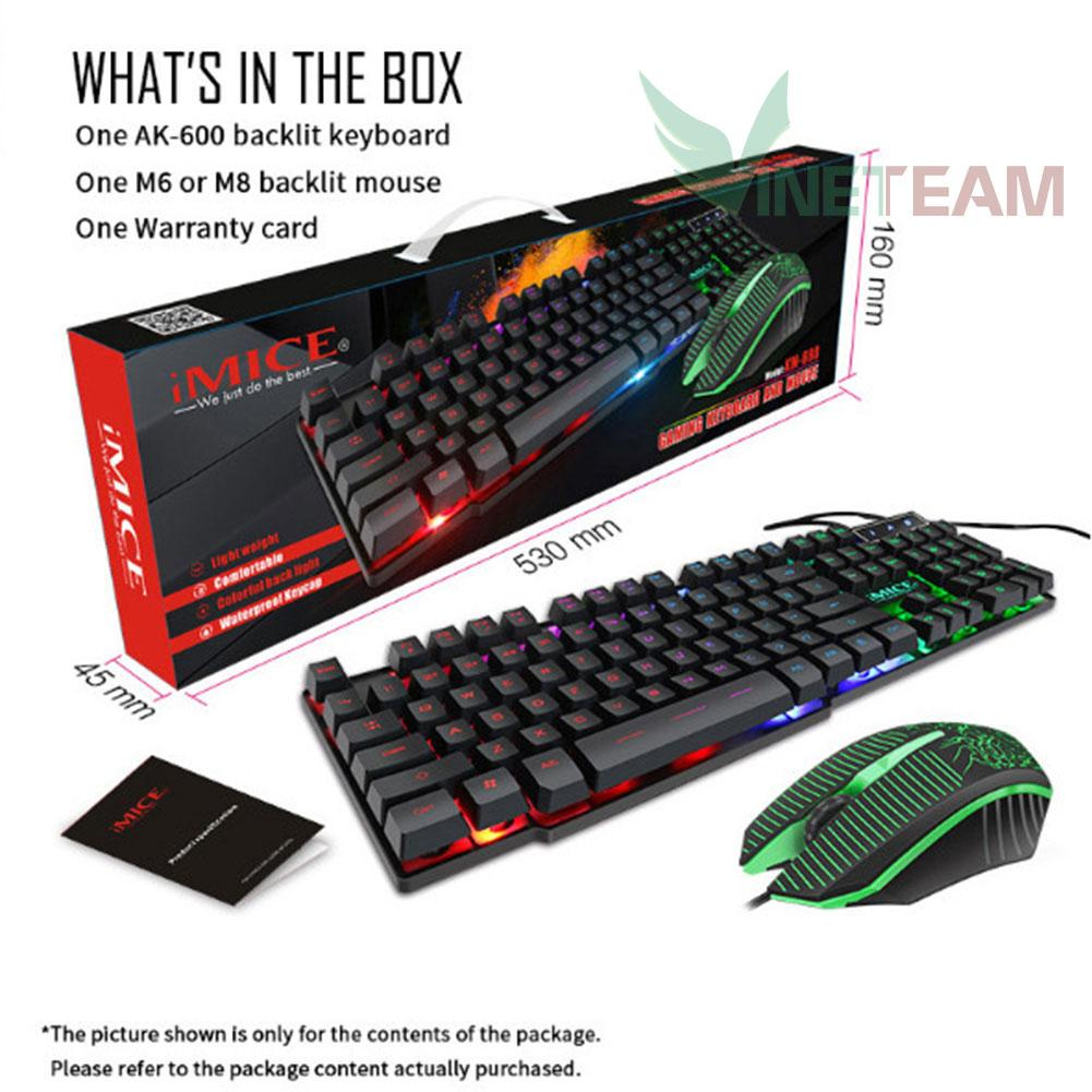 Bộ bàn phím chuột led chuyên game iMICE MK-680