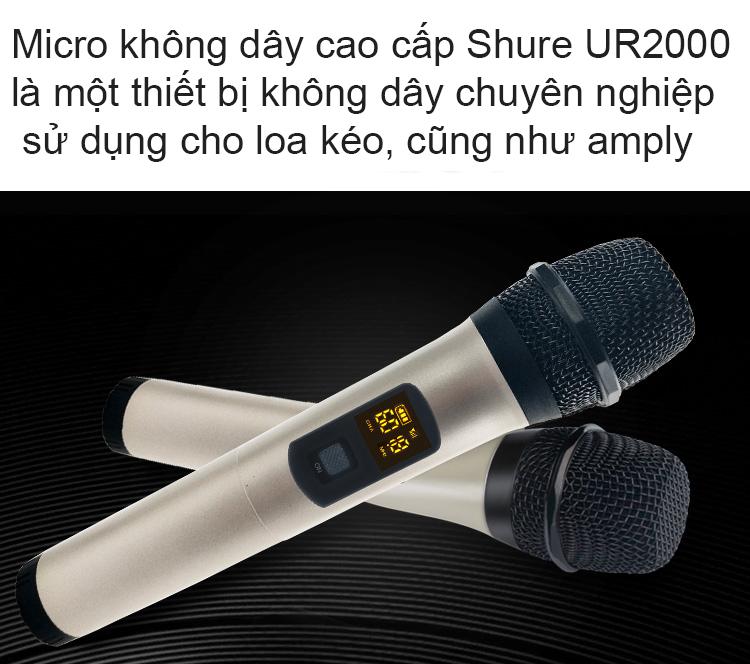 MIC KHÔNG DÂY SHURE UR2000